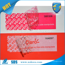 warranty void seal tape,Adhesive anti fake open void label for paper box packaging